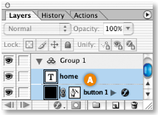 Selecting a Type Layer.