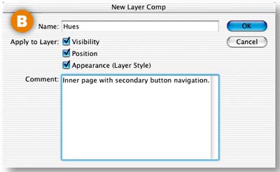 Layer Comp Properties.