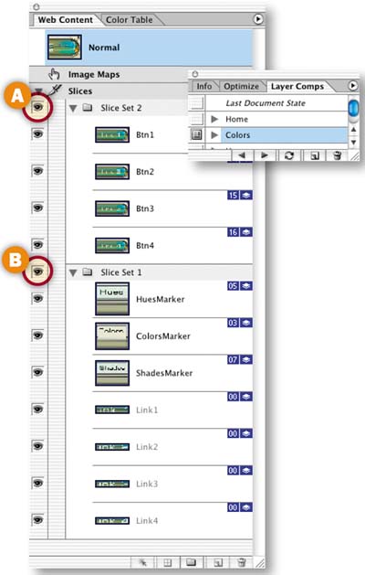 Slice Sets and Layer Comps.