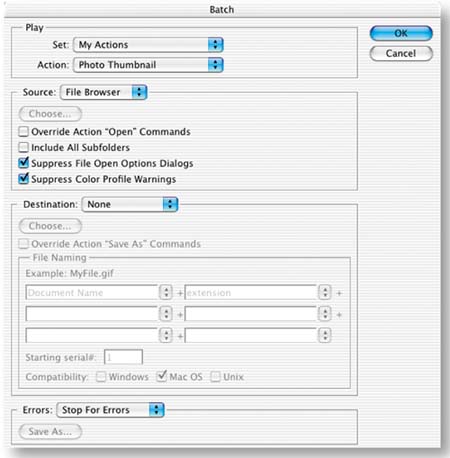 Save Action Sets, Not Actions.