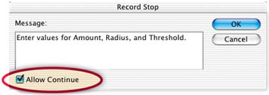 Pausing an Action for Input
