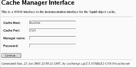 The cachemgr.cgi login screen