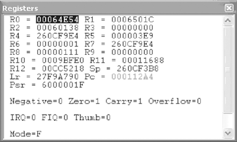 ARM-based processor registers are different from those on x86