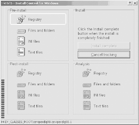 In Control 5 is comparing registry keys to find what was installed
