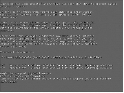 Windows XP blue screen of death after SMB attack