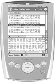 Using the free Airscanner Mobile Sniffer to perform wireless sniffing