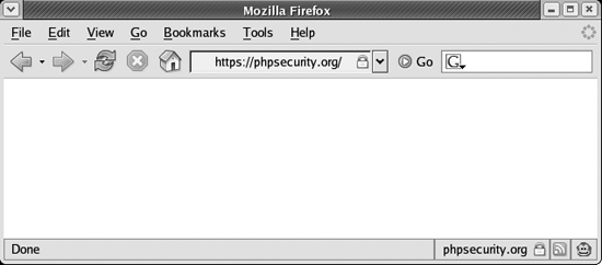 Most browsers display a lock icon when the current resource is protected with SSL