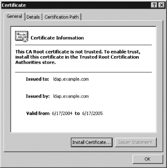 Windows provides a tool for registering certificates you generate