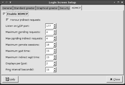 GDM provides a GUI setup utility that helps you configure a GDM server