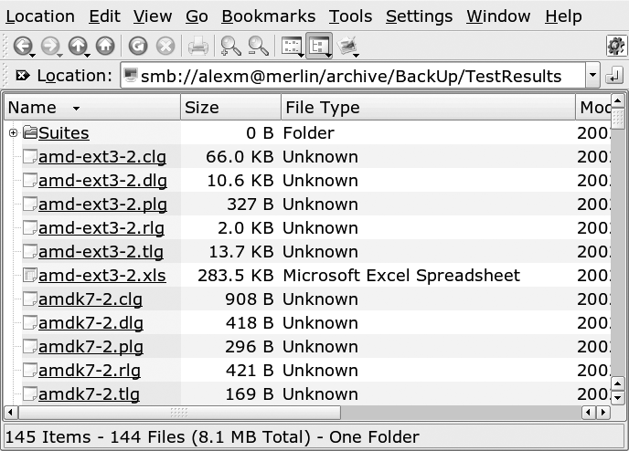 KDE Konqueror using the libsmbclient module