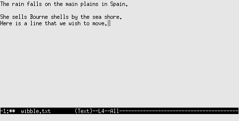 Emacs buffer after paste