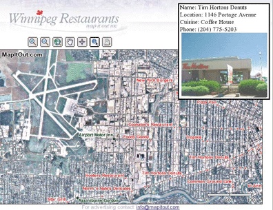 The MapServer-based restaurant mapping application from MapItOut