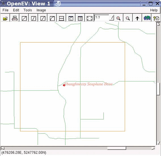 Select an area with the zoom in tool
