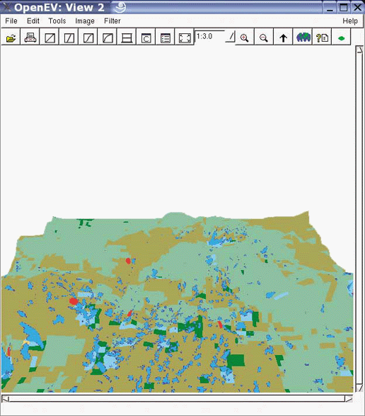 The default 3D view of a model