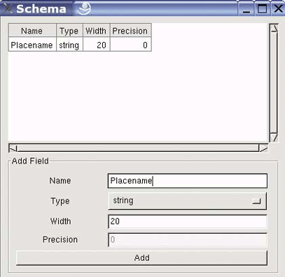 Adding a new attribute using the Schema editor