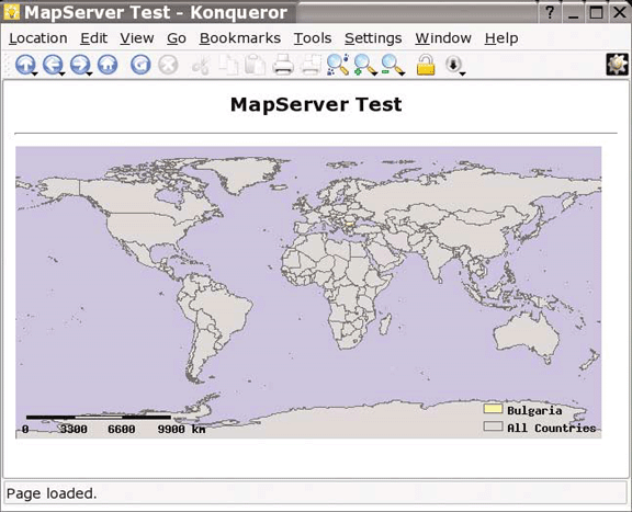 The basic global web map example