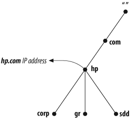 An interior node with both host and domain data