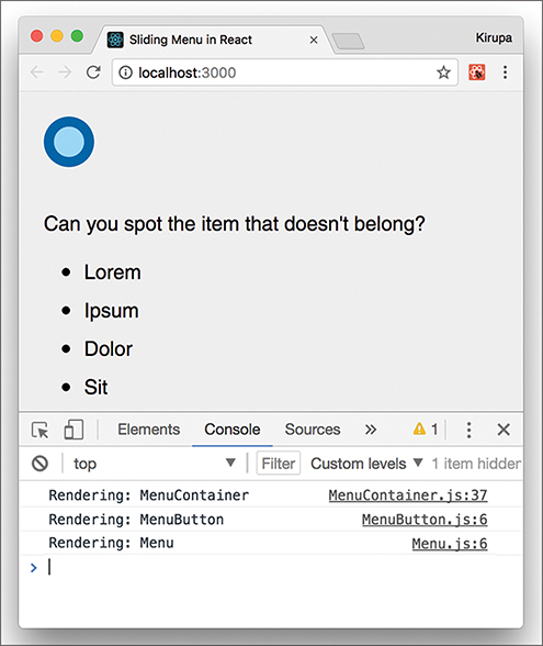 A screenshot shows the information displayed in the console tab of the developer tools.