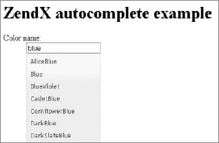 Autocomplete-styled suggested values read from database