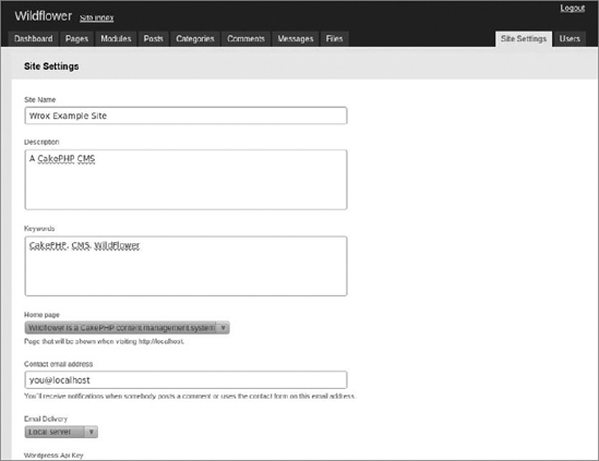 Wildflower's back end