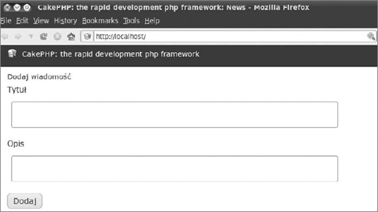Form labels translated into Polish
