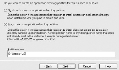 ADAM instance main DN setting.