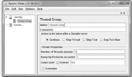 JMeter: Thread Group configuration