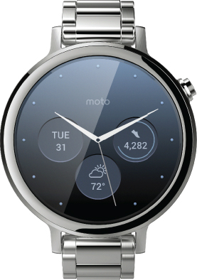 A digital capture of Motorola Moto 360 Smartwatch.
