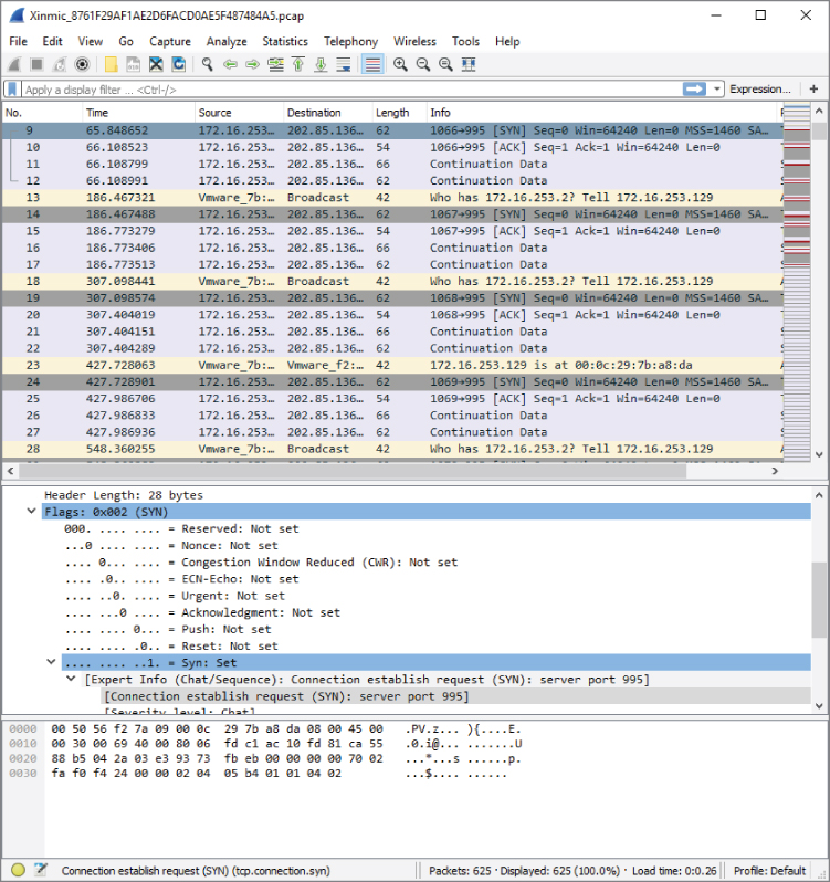 Snapshot showing Xinmic window.