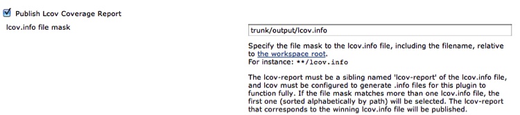 The “configure” screen in Hudson