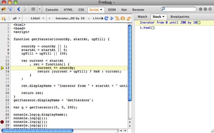 Anonymous function with displayName set in Firebug