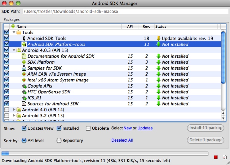 Android SDK Manager