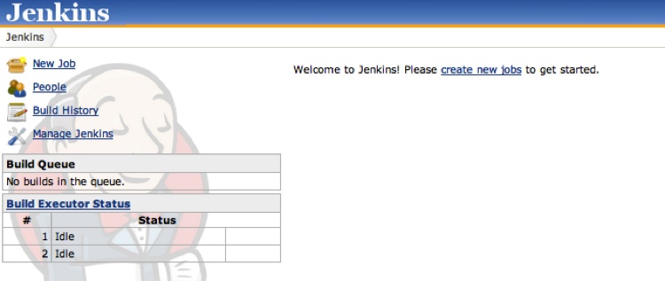 Jenkins home administrative page