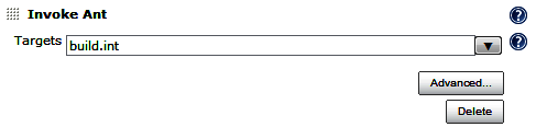Specifying an Ant target