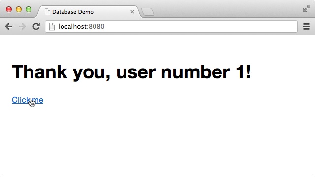 Opa database demo app