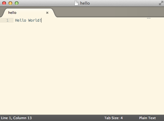 Sublime after changing the theme and saving the file