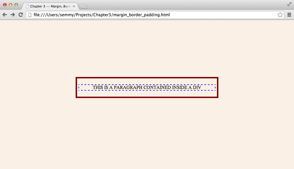 A margin/padding/border example to explore.