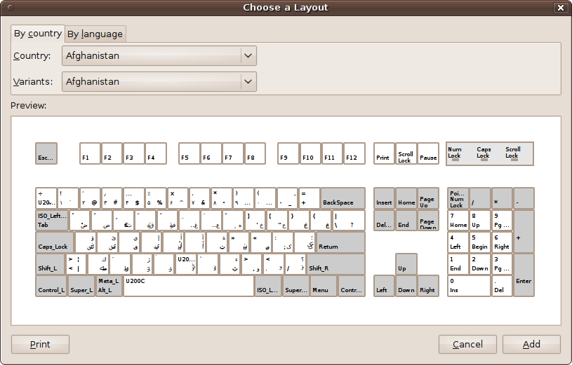 You can choose the exact layout to match your keyboard