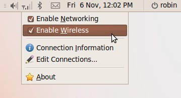 Make sure the connections you are using are enabled