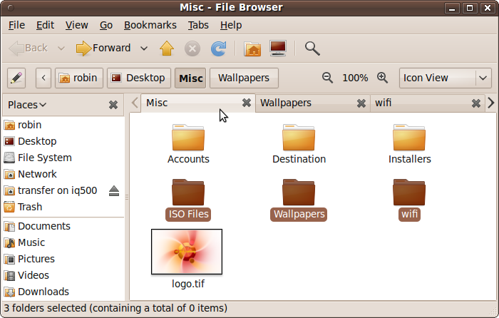 Opening a group of folders inside tabs