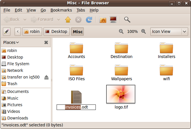 The new file has been created and just needs renaming