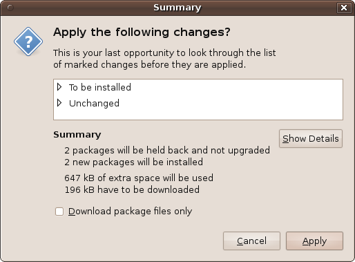 The confirmation dialog window