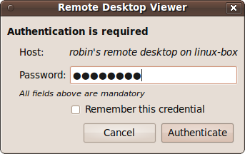 Enter the correct password when prompted