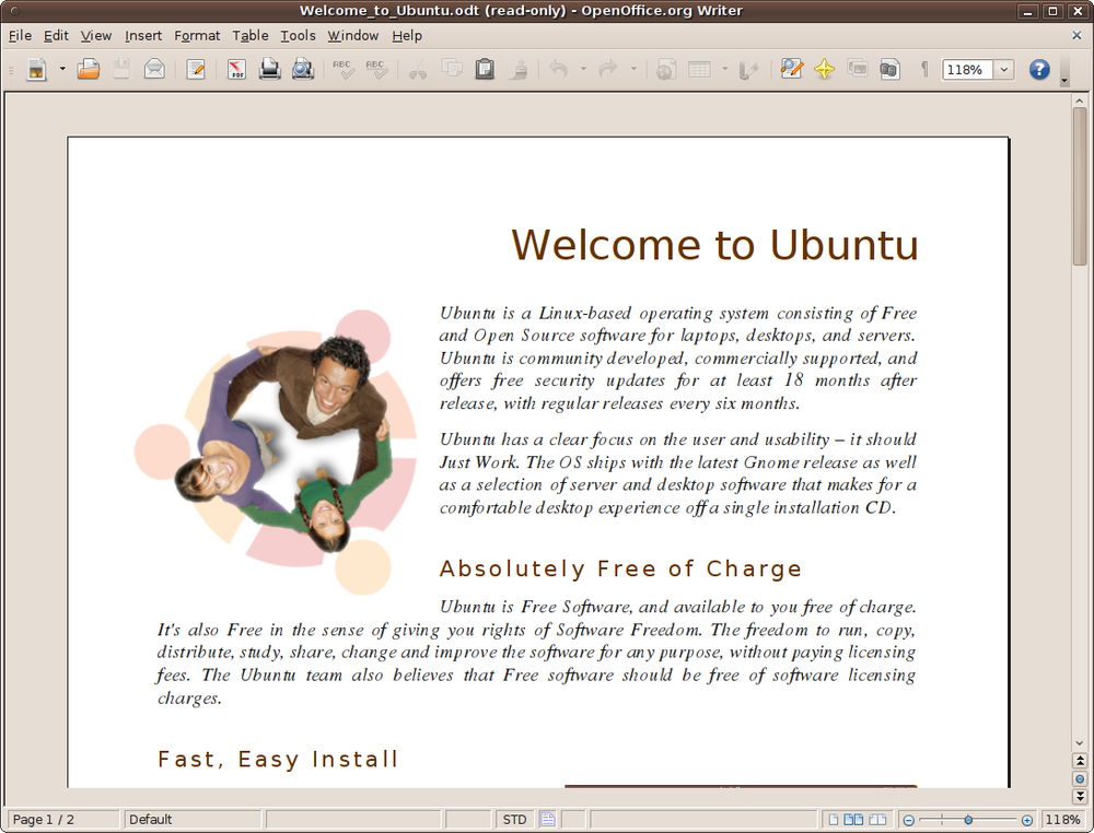 In Preview mode, the Rulers and Formatting toolbar are removed
