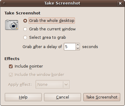 The Take Screenshot program