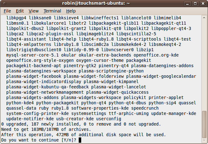 Adding Kubuntu to an Ubuntu installation