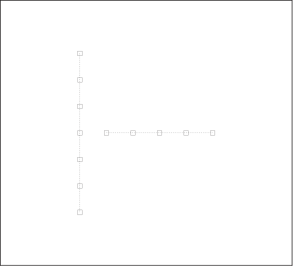 The two clusters are distinguished not by a local property between pairs of points but rather by a global property of the entire cluster.