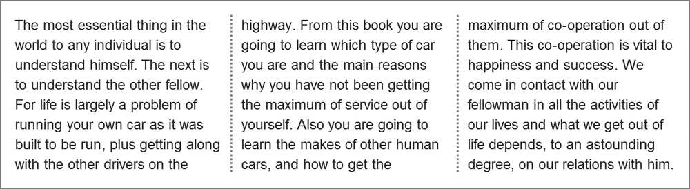 Controlling the gap and rule between columns