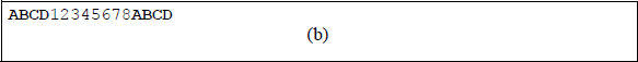 Figure showing program to overwrite string locations: (a) the program and (b) the output.