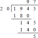 Example showing of BCD division using decimal operands.